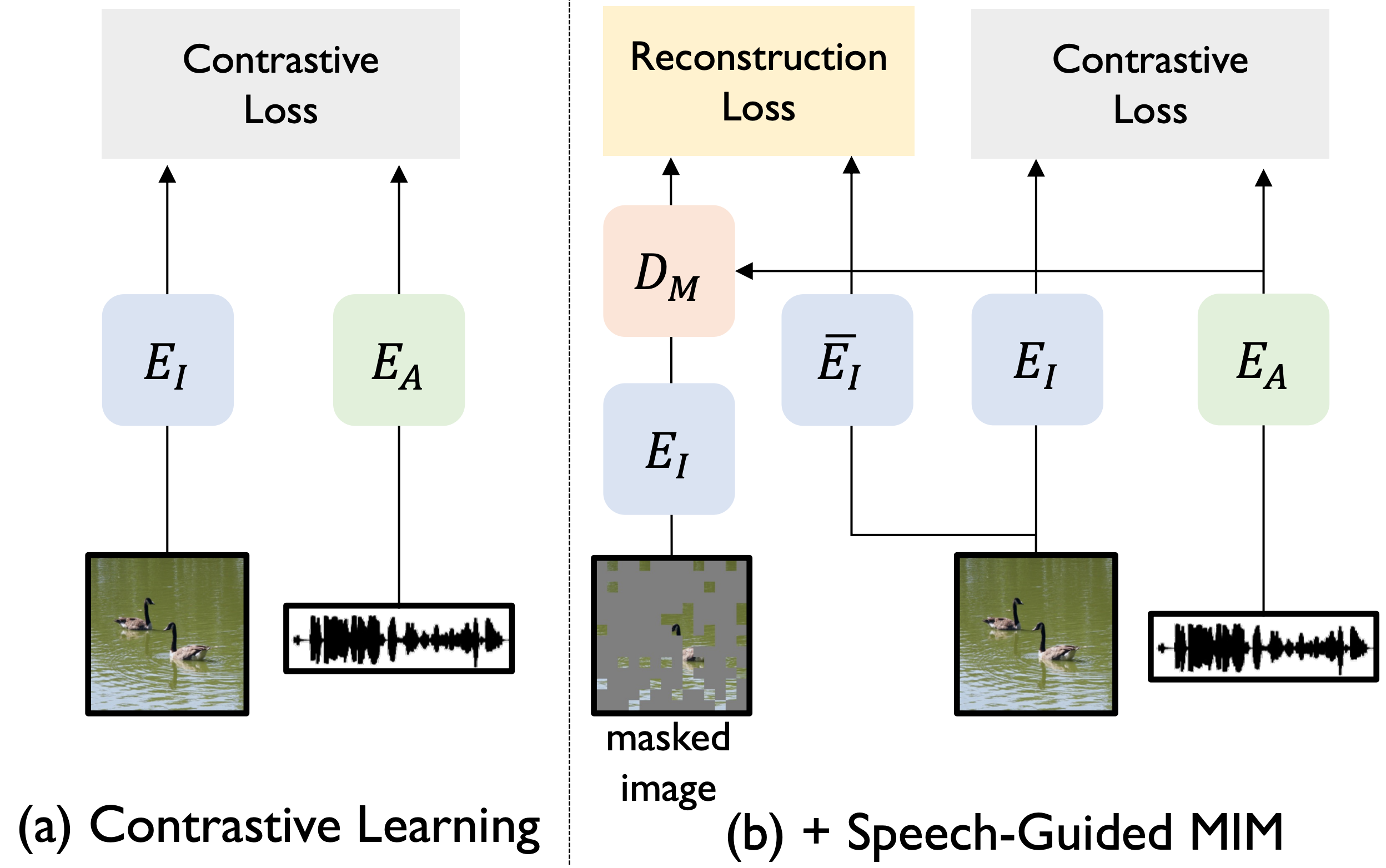 Speech Guided Masked Image Modeling for Visually Grounded Speech